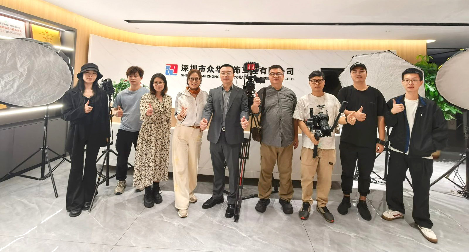 深圳周年庆摄影摄像团队合影